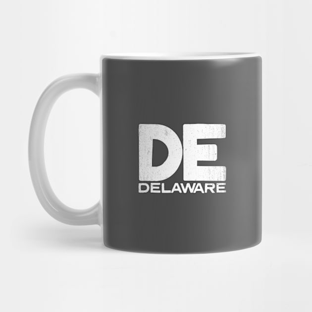 DE Delaware State Vintage Typography by Commykaze